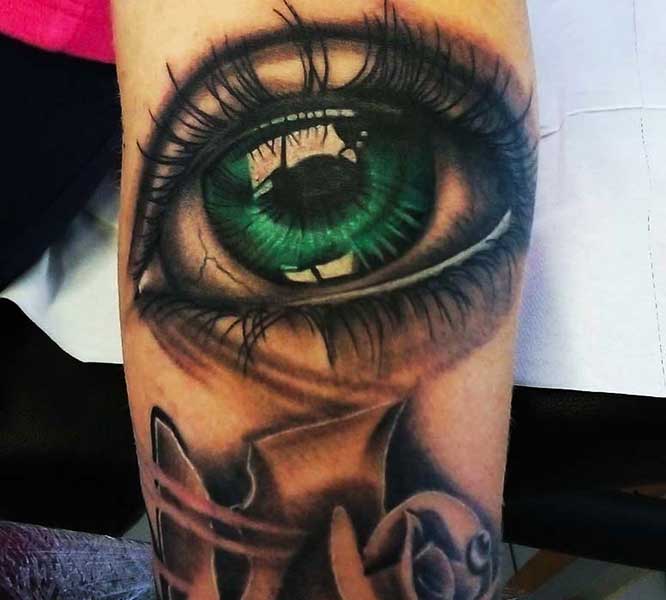 tetování oko